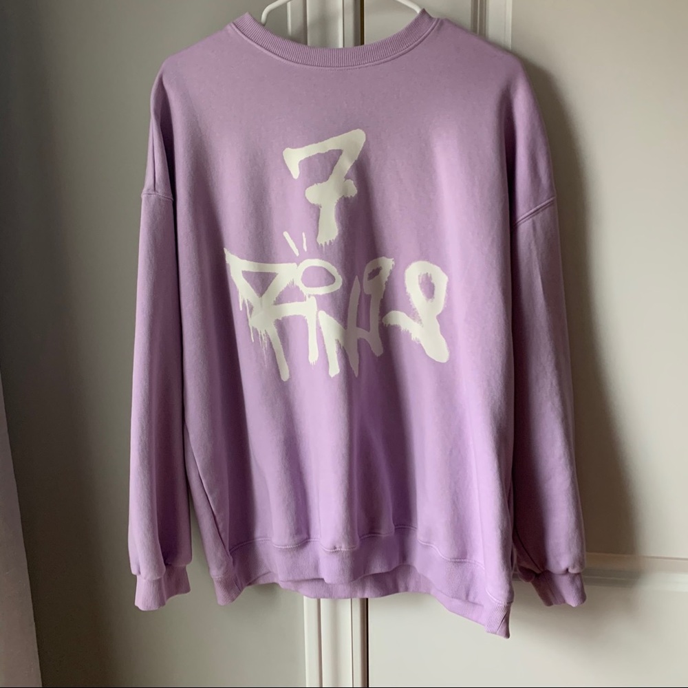 NEW purple 7 rings crew